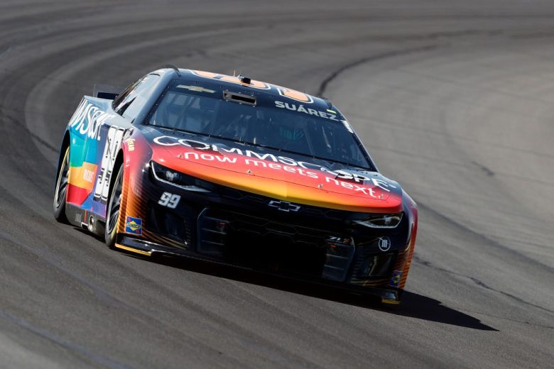Daniel Suárez drives at Pocono