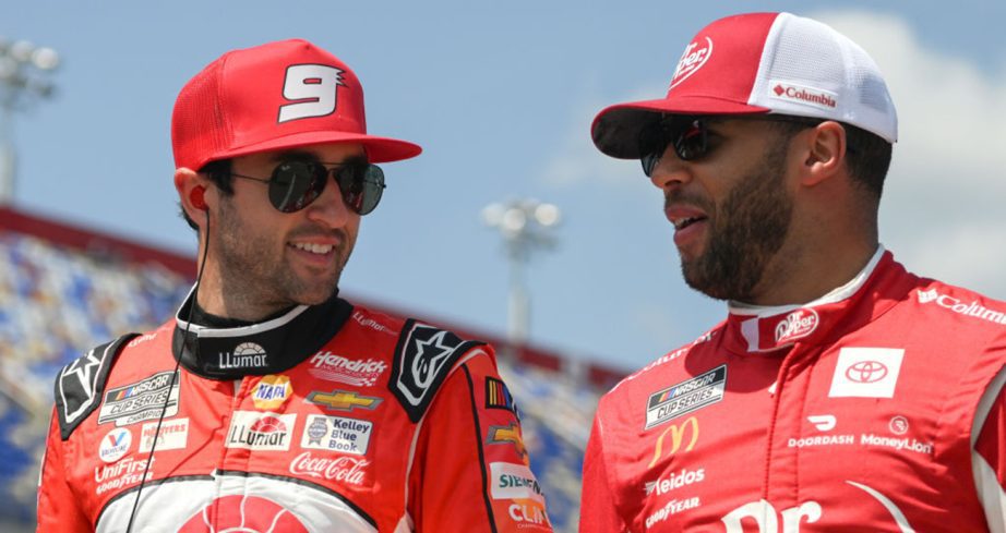Chase Elliott and Bubba Wallace talk