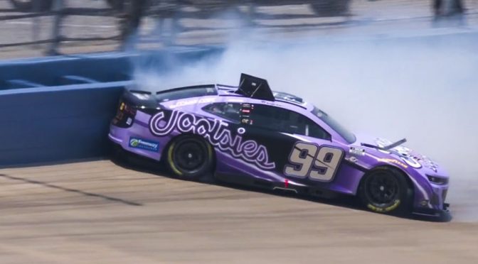 Featured Image for Daniel Suárez spins into wall in final round of Nashville qualifying