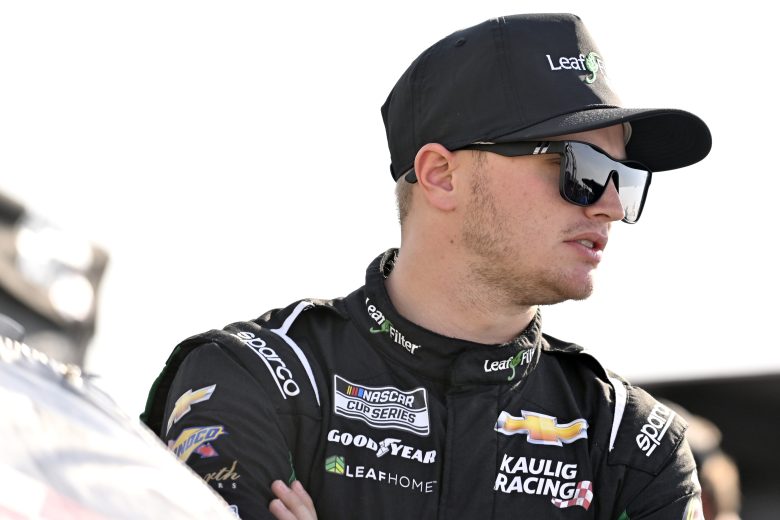 MADISON, ILLINOIS - JUNE 03: Justin Haley, driver of the #31 LeafFilter Gutter Protection Chevrolet, looks on during practice for the NASCAR Cup Series Enjoy Illinois 300 at WWT Raceway on June 03, 2023 in Madison, Illinois. (Photo by Jeff Curry/Getty Images)