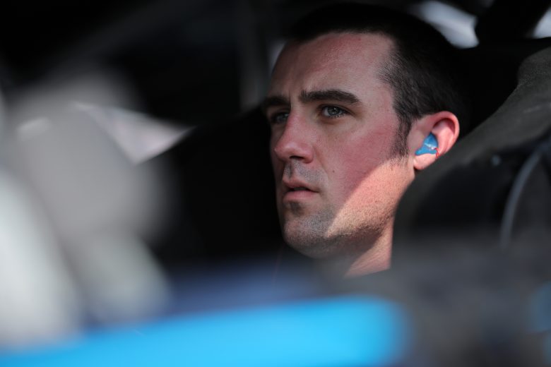 MADISON, ILLINOIS - JUNE 03: Austin Cindric, driver of the #2 Freightliner Ford, sits in his car during qualifying for the NASCAR Cup Series Enjoy Illinois 300 at WWT Raceway on June 03, 2023 in Madison, Illinois. (Photo by Jonathan Bachman/Getty Images)