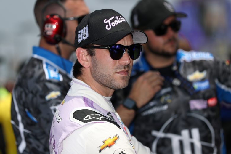 LEBANON, TENNESSEE - JUNE 24: Daniel Suarez, driver of the #99 Tootsies Orchid Lounge Chevrolet, looks on during qualifying for the NASCAR Cup Series Ally 400 at Nashville Superspeedway on June 24, 2023 in Lebanon, Tennessee. (Photo by Meg Oliphant/Getty Images)