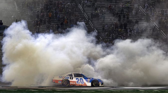 Featured image for John Hunter Nemechek steals Xfinity win in Atlanta in overtime
