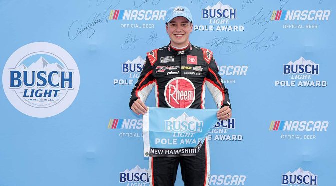 Christopher Bell rolls to Busch Light Pole at New Hampshire