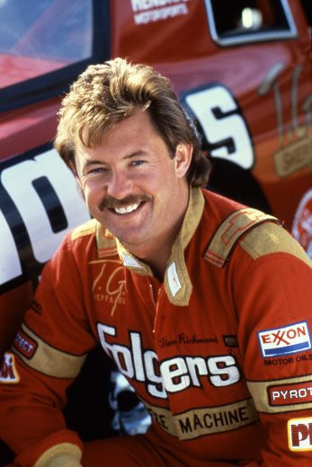 Tim Richmond flashes a huge grin