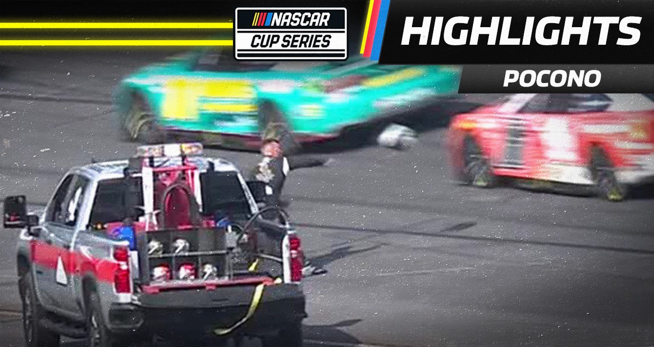 Austin Dillon throws his helmet at Tyler Reddick