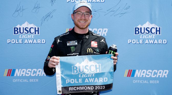 Tyler Reddick wins Busch Light Pole Award at Richmond
