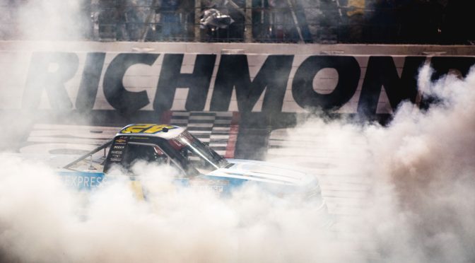 Featured image for Hocever uses late pass to win Truck regular-season finale at Richmond