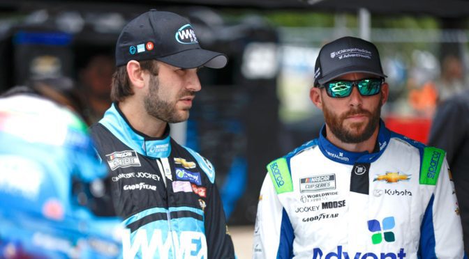 Featured image for Ross Chastain, Daniel Suárez discuss Trackhouse’s performance, playoff outlook in final month of regular season