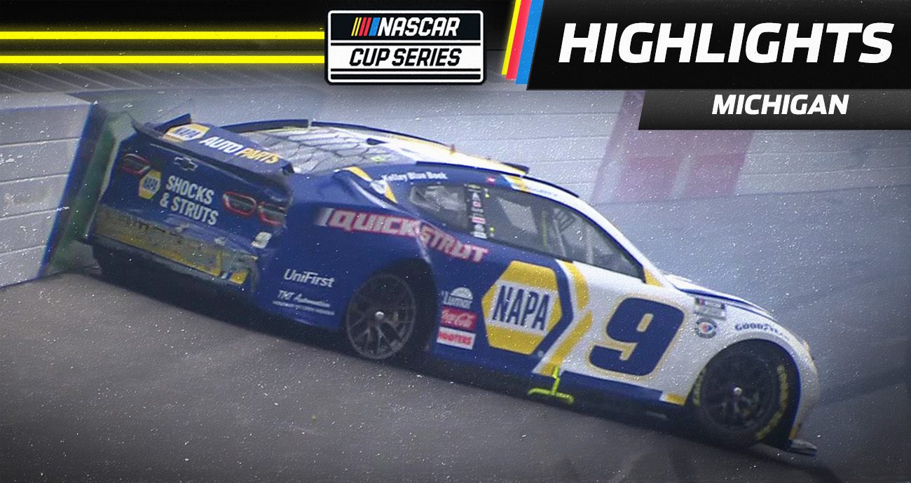 Chase Elliott spins, wrecks out at Michigan NASCAR