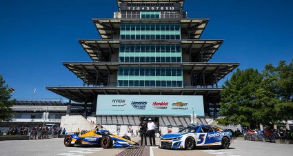 Kyle Larson’s Indy 500, Coca-Cola 600 rides debut at Brickyard
