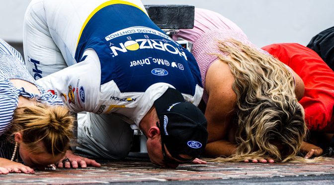Featured image for Michael McDowell wins Cup Series race at Indy Road Course, clinches playoff berth
