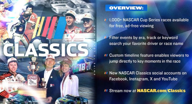 NASCAR adds to digital experience with new 'NASCAR Classics' video archive