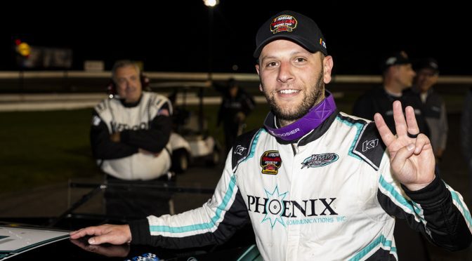 Justin Bonsignore reaches another career milestone with his latest Modified Tour win at Thompson