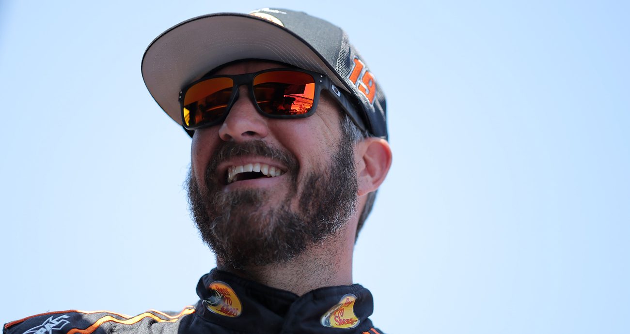 Martin Truex Jr. smiles