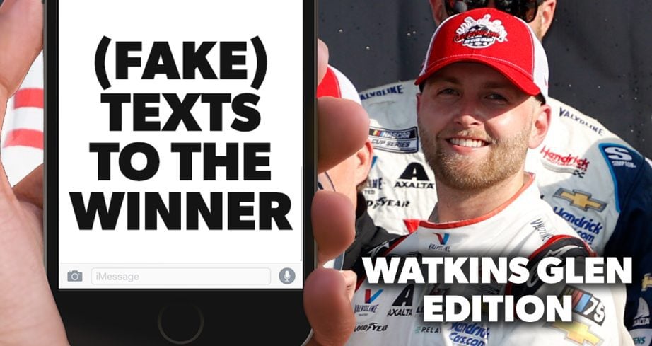 Fake texts to Watkins Glen winner William Byron | NASCAR