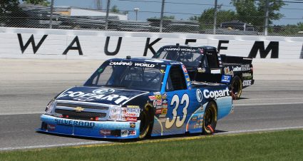 Ron Hornaday races at the Milwaukee Mile