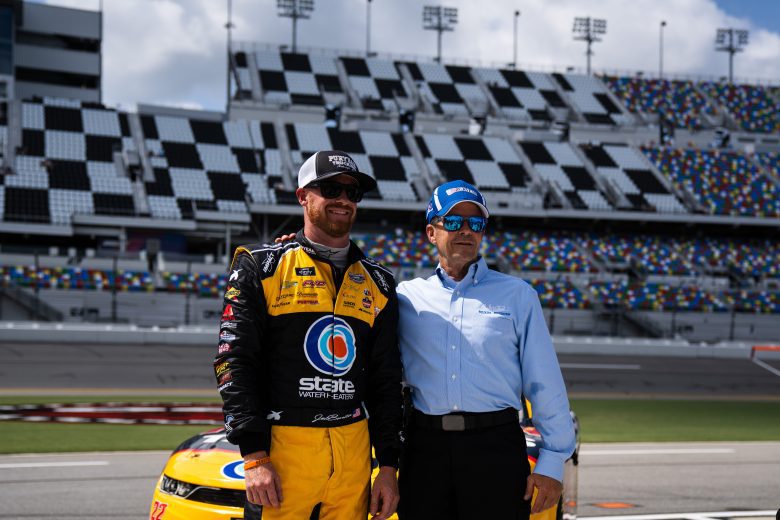 Jeb and Ward Burton pose for a photo
