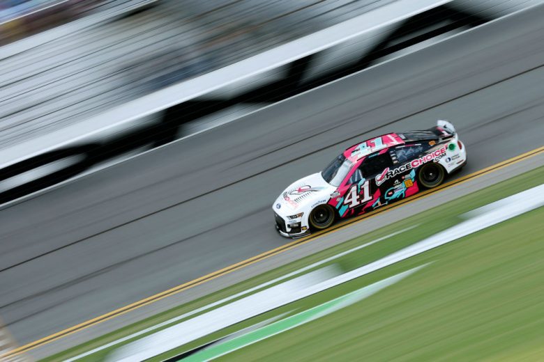 Cole Custer drives at Daytona