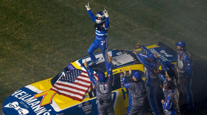 Featured Image for Justin Allgaier wins Xfinity race at Daytona in OT photo finish