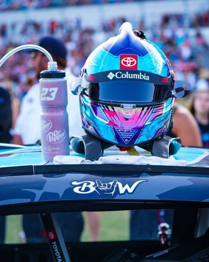 Bubba Wallace's helmet at Daytona.