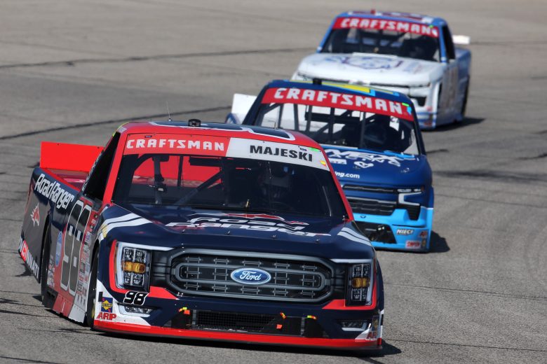 Ty Majeski races at Milwaukee