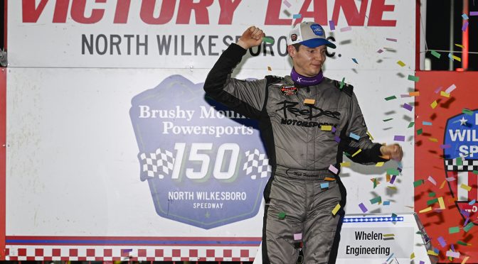 Featured image for Matt Hirschman wins inaugural Brushy Mountain Powersports 150 at North Wilkesboro