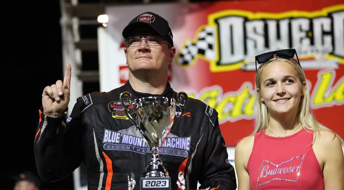 Featured Image for Ron Silk holds on at Oswego Speedway for 21st career Whelen Modified Tour victory