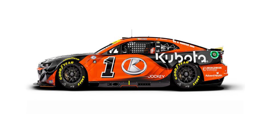 A general rendition of Ross Chastain's No. 1 Chevrolet.
