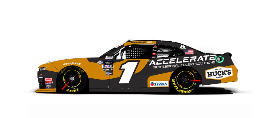 A general rendition of Sam Mayer's No. 1 Chevrolet.