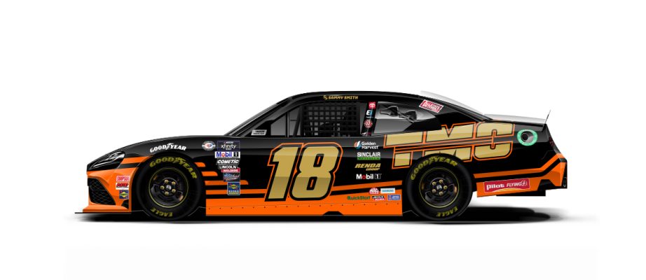 A general rendition of Sammy Smith's No. 18 Toyota.
