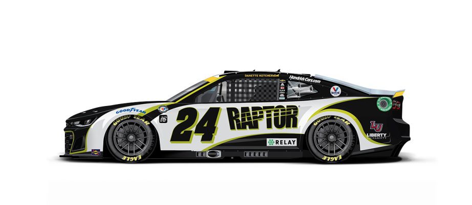 A general rendition of William Byron's No. 24 Chevrolet.