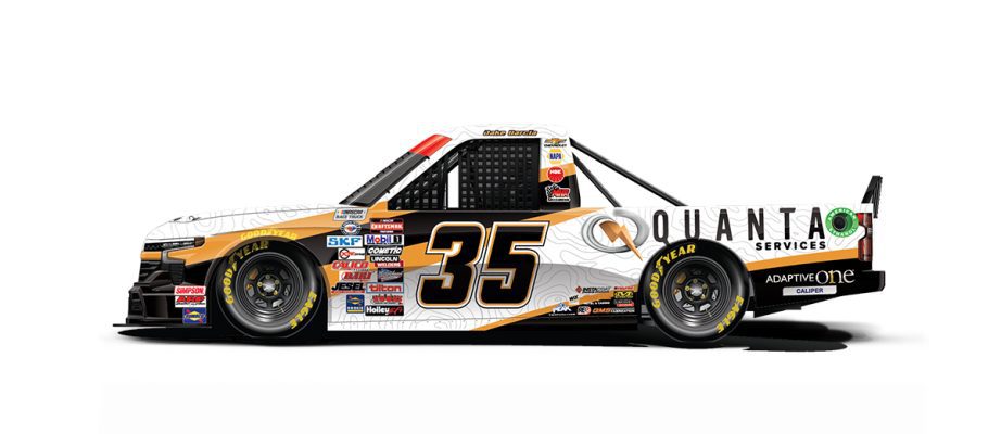 A general rendition of Jake Garcia's No. 35 Chevrolet.