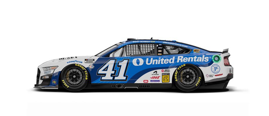 A general rendition of Ryan Preece's No. 41 Ford.