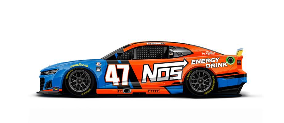 A general rendition of Ricky Stenhouse Jr.'s No. 47 Chevrolet.