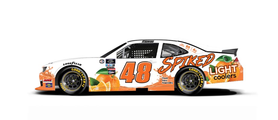 A general rendition of Parker Kligerman's No. 48 Chevrolet.