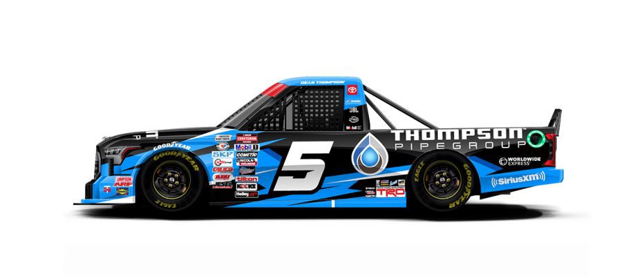 A general rendition of Dean Thompson's No. 5 Toyota.