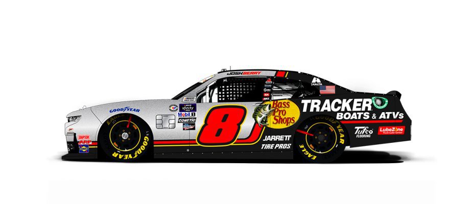 A general rendition of Josh Berry's No. 8 Chevrolet.