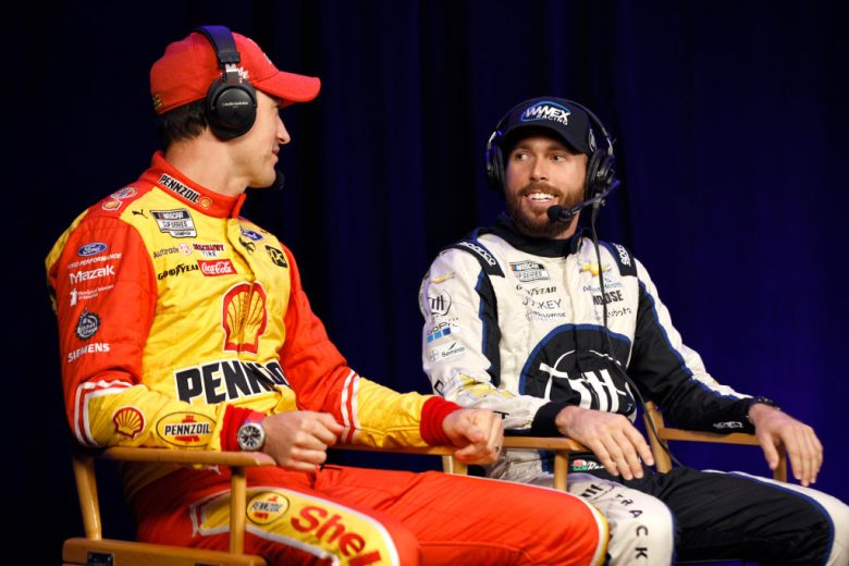 Logano and Chastain talk