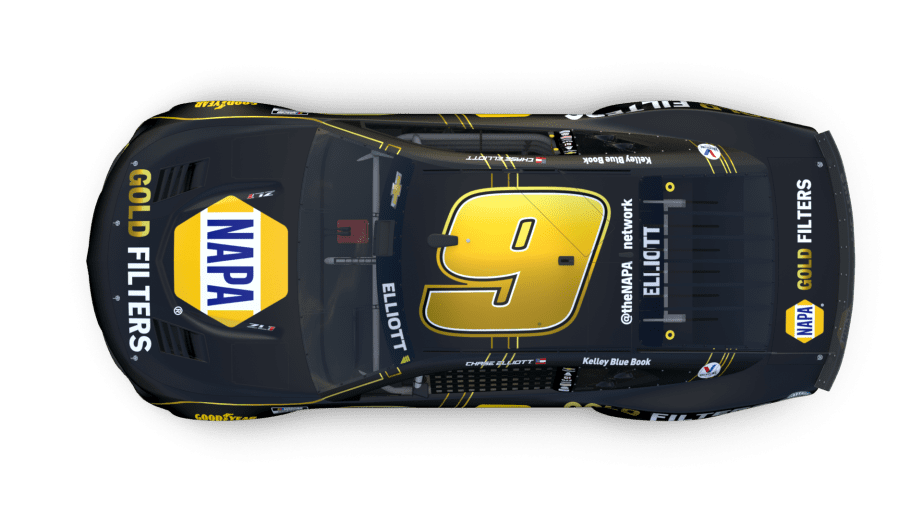 First Look Chase Elliott's 'NAPA Gold Filters' scheme NASCAR