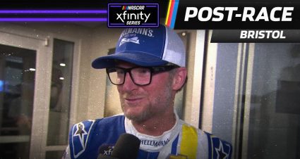 Dale Jr.’s night comes to an end following in-car fire