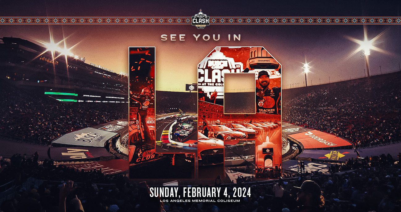 Busch Light Clash set to return to LA Coliseum in 2024 Official Site Of NASCAR