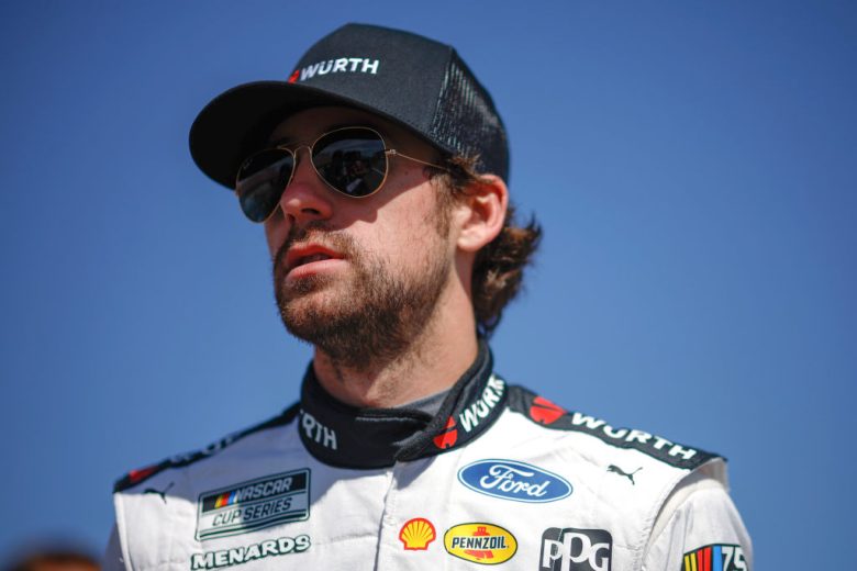 Blaney looks on