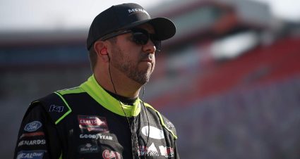 Matt Crafton on the Craftsman Truck Series grid at Bristol Motor Speedway