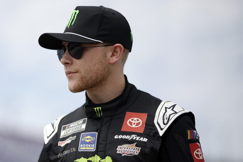 Ty Gibbs walks the grid for prctice