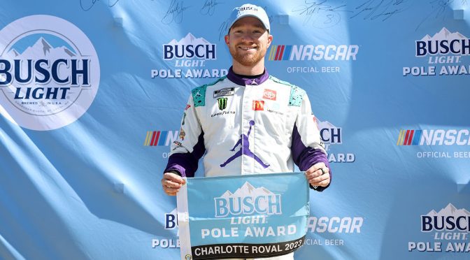 Featured Image for Tyler Reddick clinches Busch Light Pole at Charlotte Roval