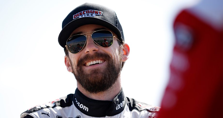 Blaney looks on