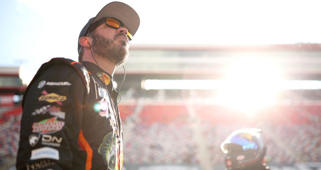 Martin Truex Jr. looks on