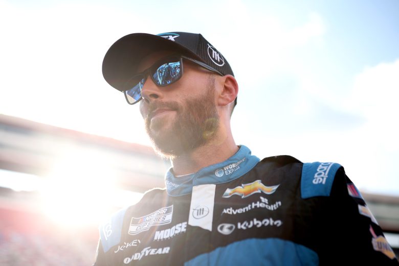 Ross Chastain walks grid before race