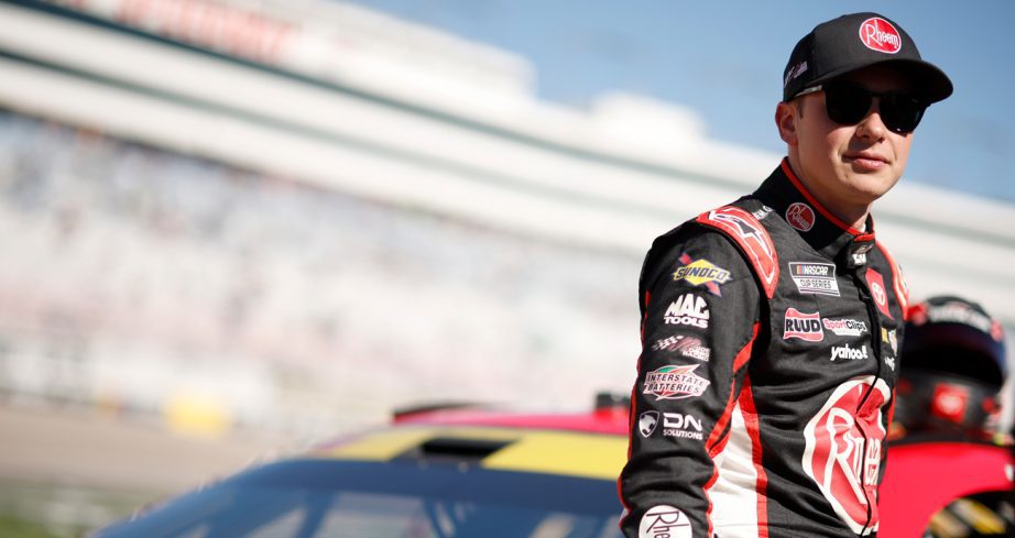 Christopher Bell stands on pit road at Las Vegas ahead of NASCAR Cup Series